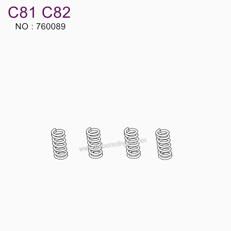 TURBO RACING 1:76 C81 C82 Spare parts front wheel shock absorber spring 760089