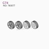 TURBO RACING 1:76 C74 Original Parts Wheels 4pcs 760077